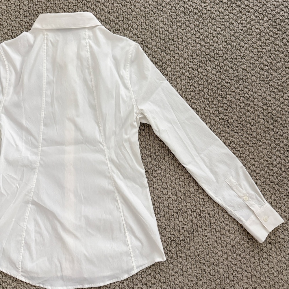 Athleta Womens NWT S Crisp White Collared Shirt - Picture 11 of 11
